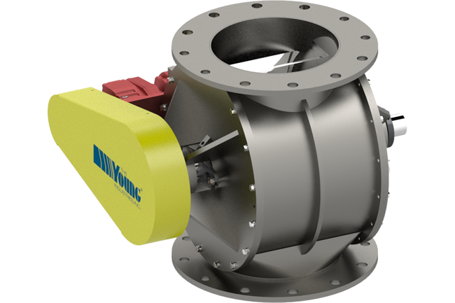 The Young Industries High Capacity Rotary Valve, Model HC